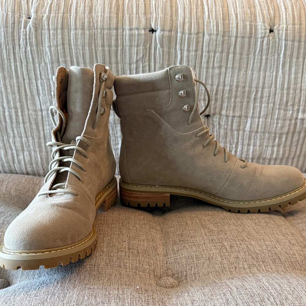Mi.iM Tan Combat & Moto Boots